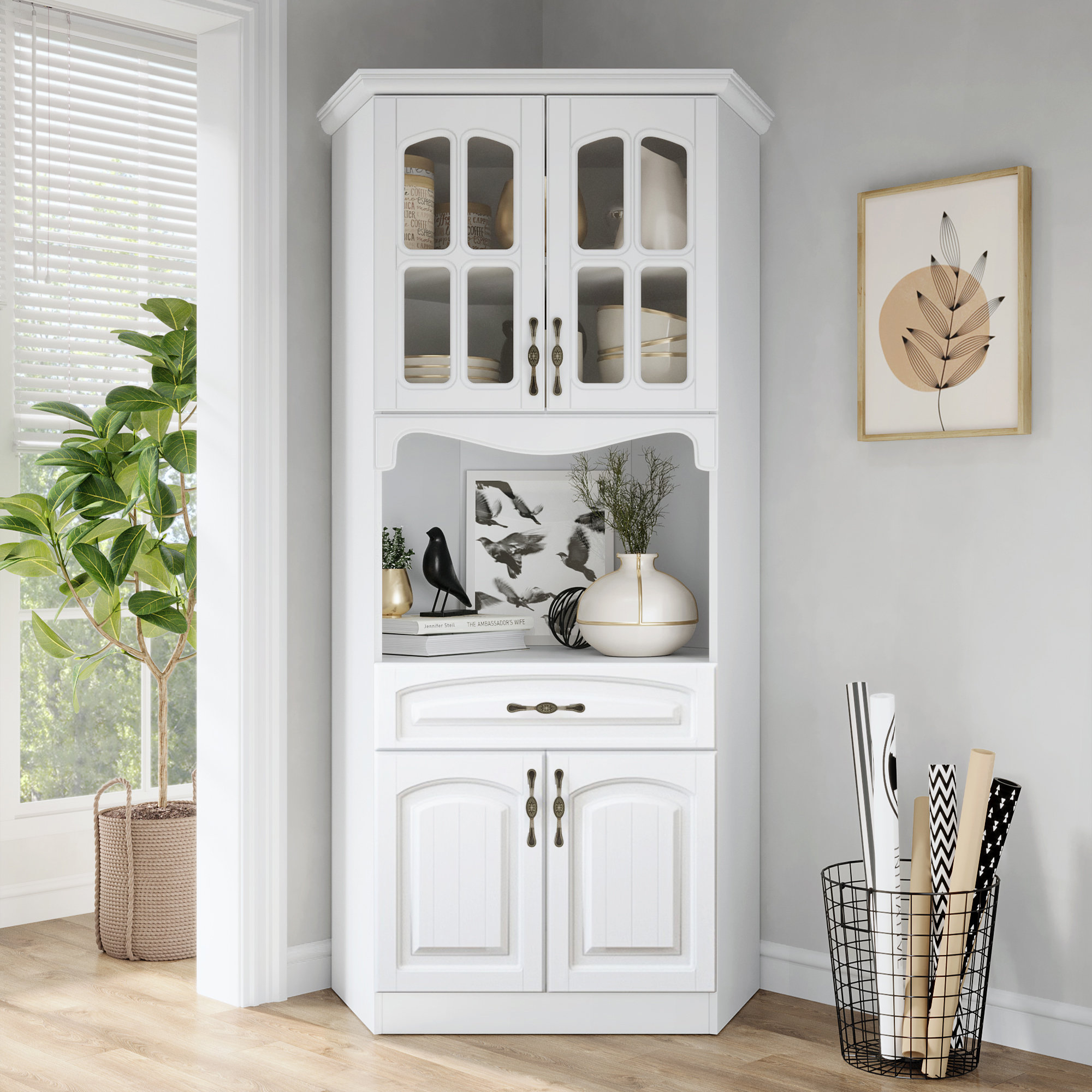 Winston Porter Donalyn 73 Kitchen Pantry Reviews Wayfair
